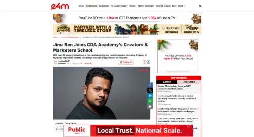 exchange4media coverage of Creators & Marketers School